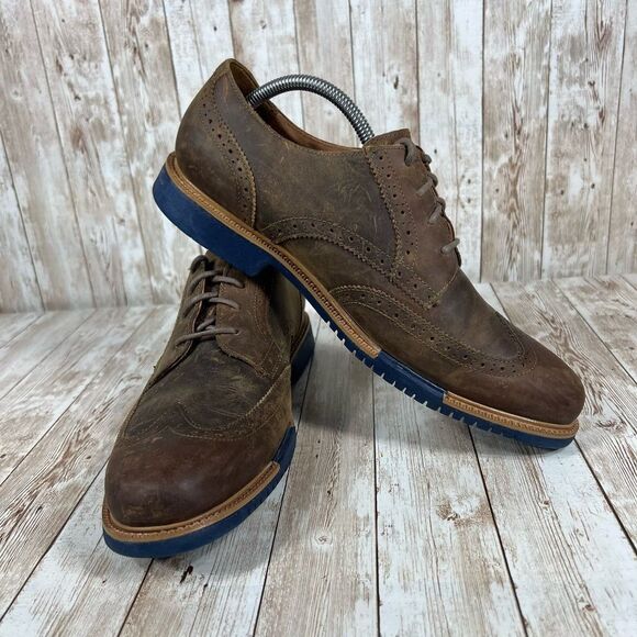 Cle haan grand os‎ leather wingtip Mens 10 - Picture 6 of 8